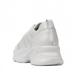 Pantofi sport dama 6046 alb sidef