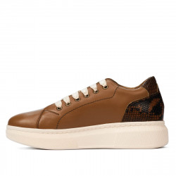 Pantofi casual/sport 6048 maro combinat