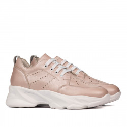 Pantofi sport dama 6046 pudra sidef