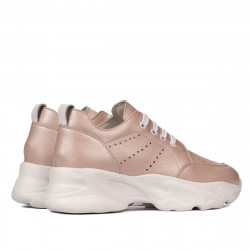 Pantofi sport dama 6046 pudra sidef