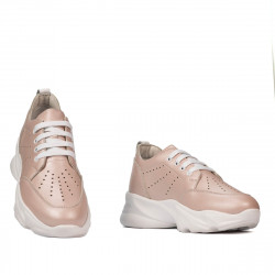 Pantofi sport dama 6046 pudra sidef
