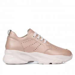 Pantofi sport dama 6046 pudra sidef