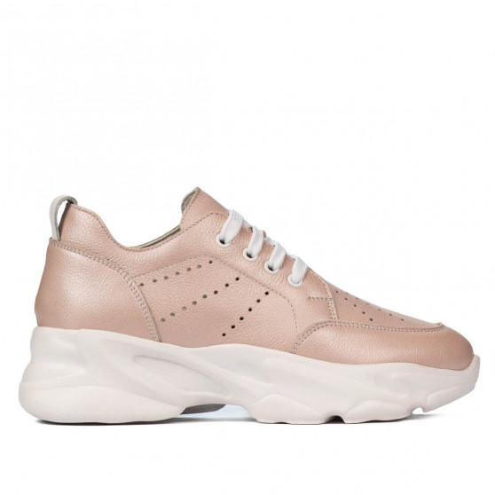 Pantofi sport dama 6046 pudra sidef