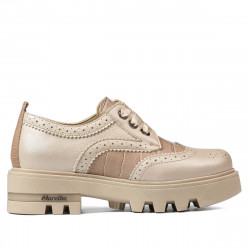 Pantofi casual dama 6047 bej combinat