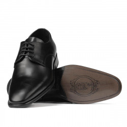 Pantofi eleganti barbati 941 negru florantic