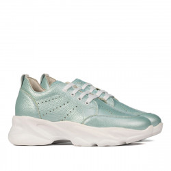 Pantofi sport dama 6046 turcoaz sidef