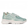 Pantofi sport dama 6046 turcoaz sidef