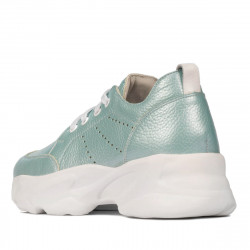 Pantofi sport dama 6046 turcoaz sidef