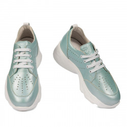 Pantofi sport dama 6046 turcoaz sidef