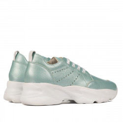 Pantofi sport dama 6046 turcoaz sidef