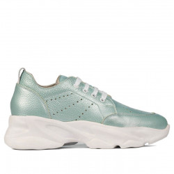 Pantofi sport dama 6046 turcoaz sidef