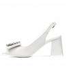 Sandale dama 1292 alb fildes