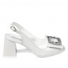 Sandale dama 1292 alb fildes