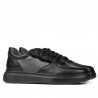 Pantofi sport 938 negru combinat
