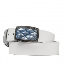 Curea unisex 07ld biz alb