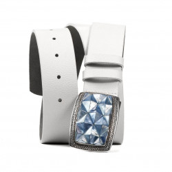 Curea unisex 07ld biz alb