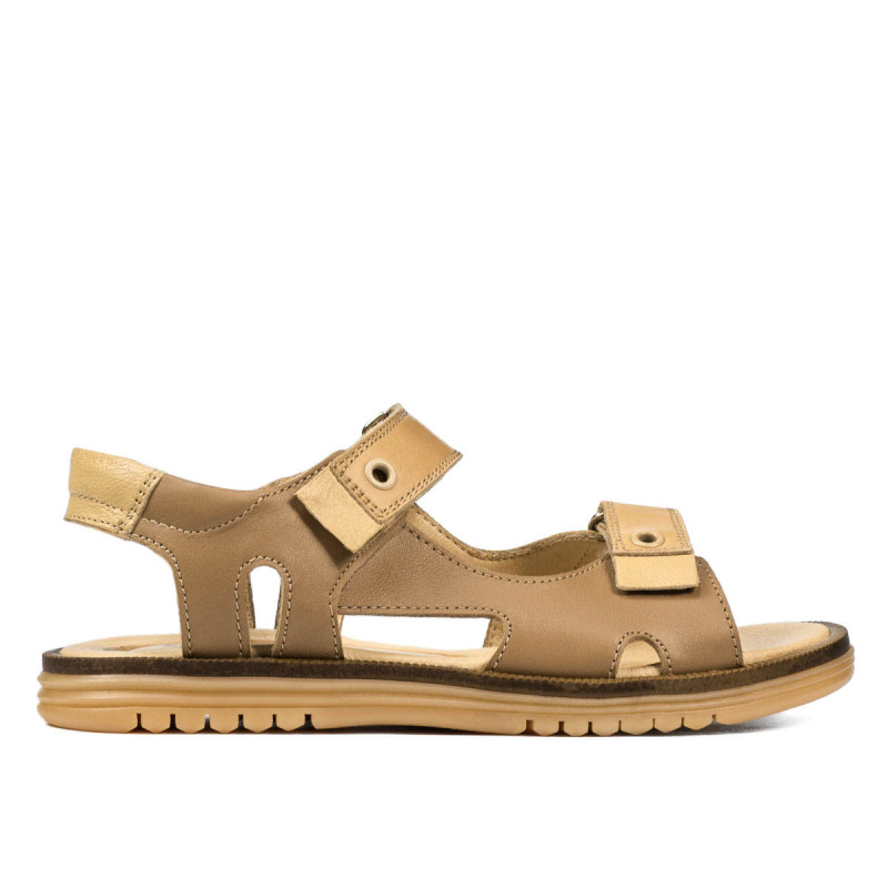 Sandale copii 318 camel combinat
