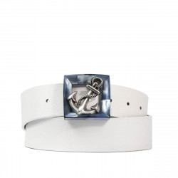 Curea unisex 06ld biz alb