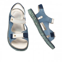 Sandale copii 318 bleu combinat