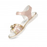 Sandale copii 539 lac nude combinat