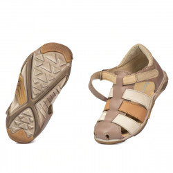 Sandale copii mici 75c capucino combinat