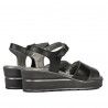 Sandale dama 5087 negru combinat