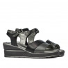 Sandale dama 5087 negru combinat
