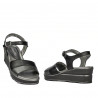 Sandale dama 5087 negru combinat