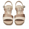 Sandale dama 5087 bej combinat