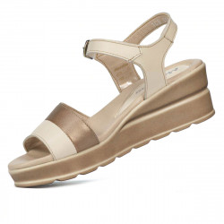 Sandale dama 5087 bej combinat