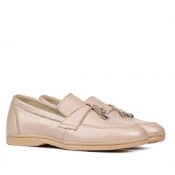 Mocasini dama 6054 pudra sidef