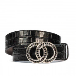 Curea dama 10ld croco negru