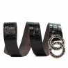 Curea dama 10ld croco negru