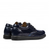 Pantofi copii 154 lac indigo combinat