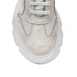 Női sportcipő 6053 bézs álcázott kombinált