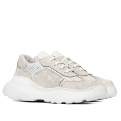 Női sportcipő 6053 bézs álcázott kombinált