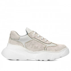 Pantofi sport dama 6053 bej camuflaj combinat