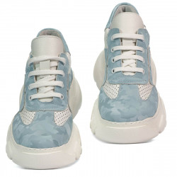 Pantofi sport dama 6053 bleu camuflaj combinat