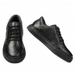 Pantofi sport adolescenti 383 negru combinat