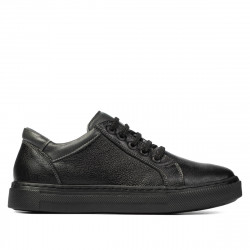 Pantofi sport adolescenti 383 negru combinat