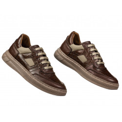Pantofi sport 942 maro combinat