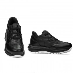 Pantofi sport dama 6055 negru combinat