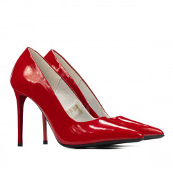 Pantofi eleganti dama 1289 lac rosu