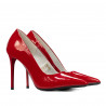 Pantofi eleganti dama 1289 lac rosu