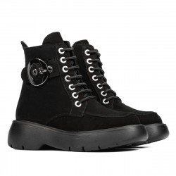 Ghete dama 3372 negru velur