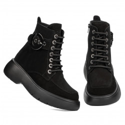 Ghete dama 3372 negru velur