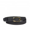 Curea dama 35m indigo presat