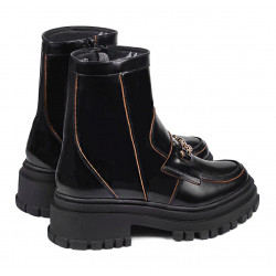 Ghete dama 3377 negru florantic