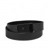 Curea barbati 62b bicolor negru+negru mat