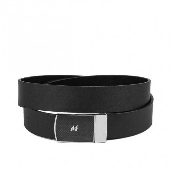 Curea barbati 62b bicolor negru+negru mat